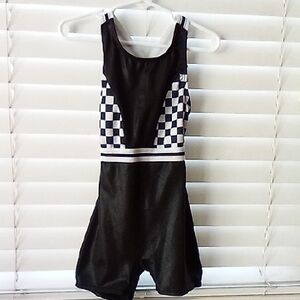 More Than Magic Black and White Checkered One Piece